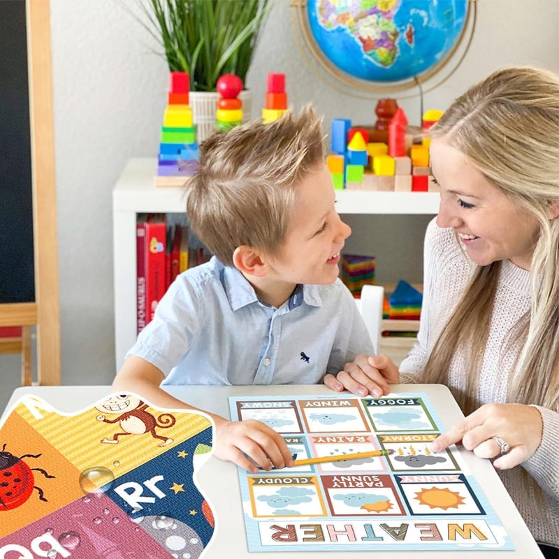 📚Boho Vorschul-Lernposter, 16-teilig