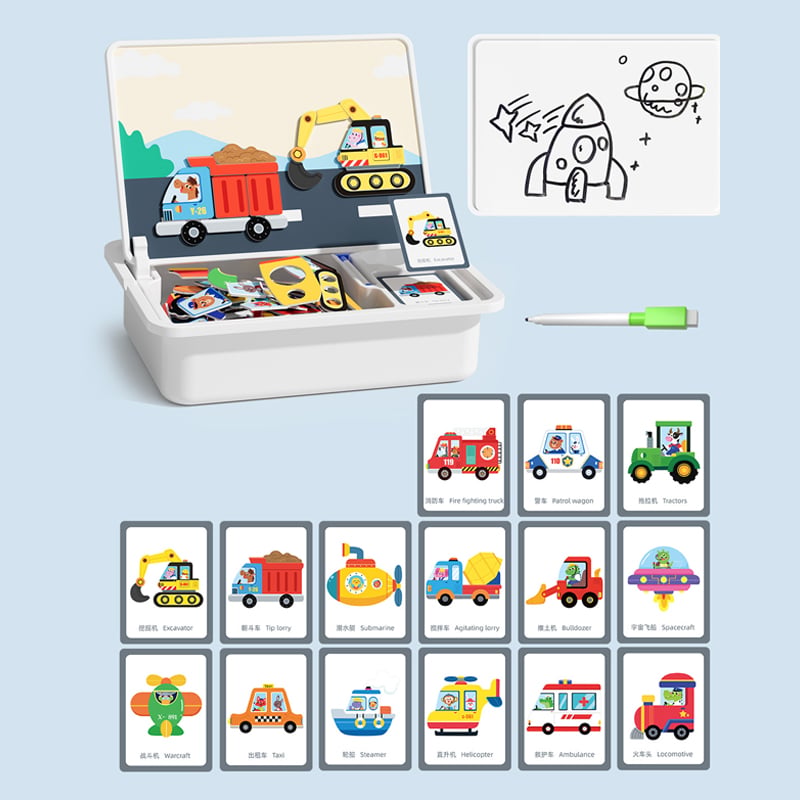 Magnetisches Puzzle-Lernbaukastenspielzeug