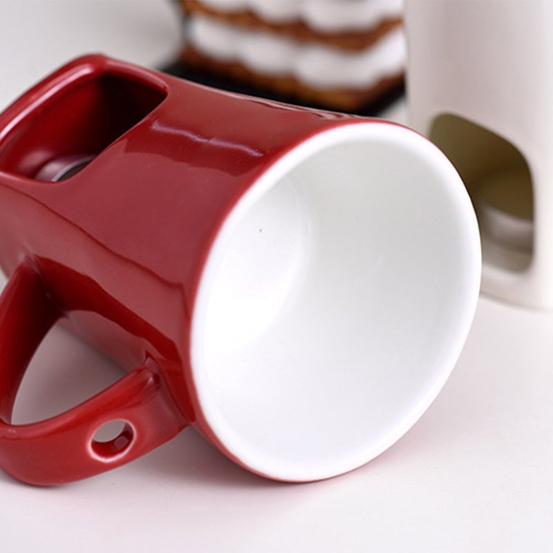 Multifunktionaler Fonduebecher aus Keramik