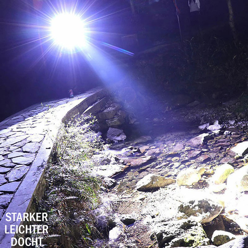 Multifunktionale LED-Taschenlampe mit starkem Licht