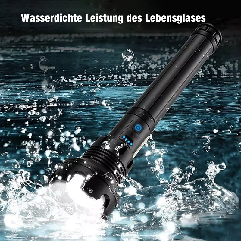🔥Schlussverkauf🔥Wiederaufladbare taktische LED-Laser-Taschenlampe