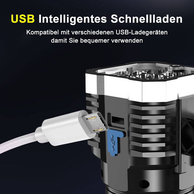 Multifunktionale LED-Taschenlampe mit hoher Helligkeit