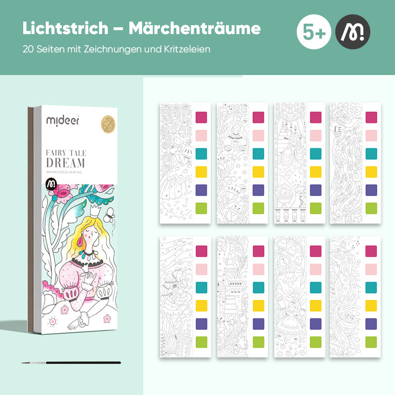 🎅Aquarell-Malbuch im Taschenformat🎄🎁