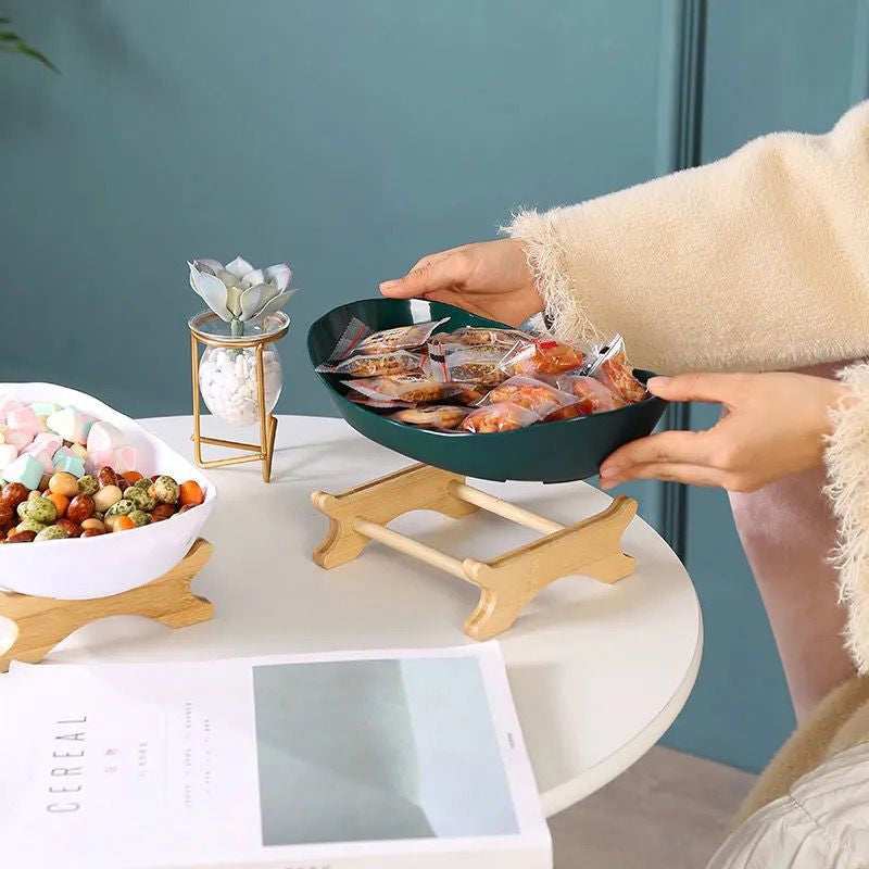 Moderner Minimalistischer Snack- & Obstteller aus Kunststoff