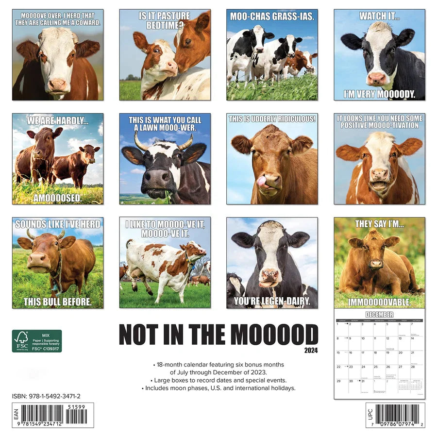 😂Kalender mit lustigen Tieren für 2024 |Inspirierter Bauernhof-Humor
