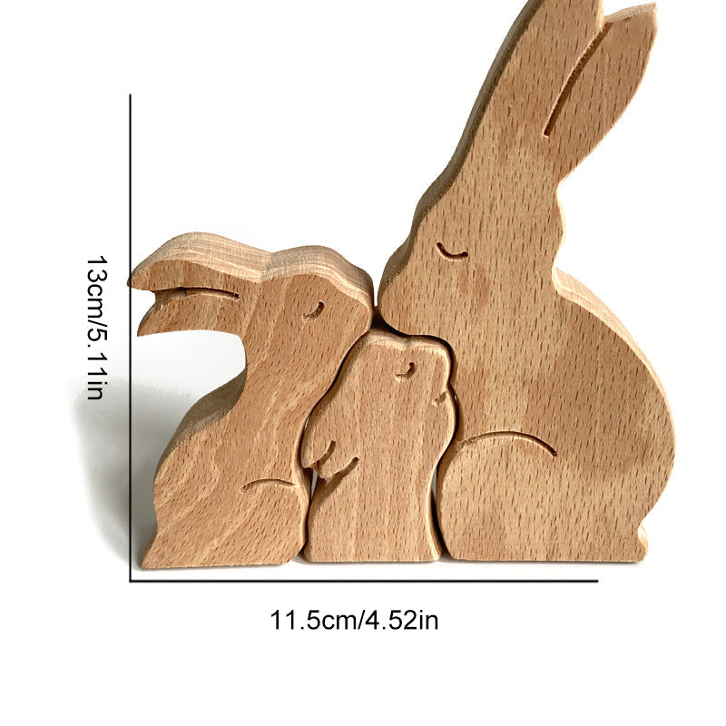 Tierische Holzverzierung zum Muttertag