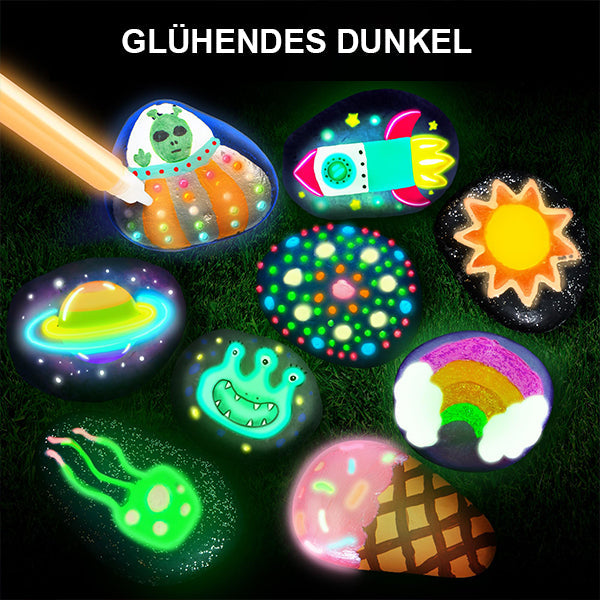 Handgemachtes DIY Buntes Stein-Set