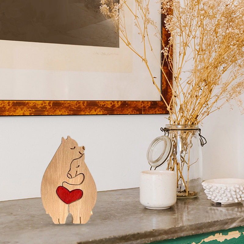 Tierische Holzverzierung zum Muttertag