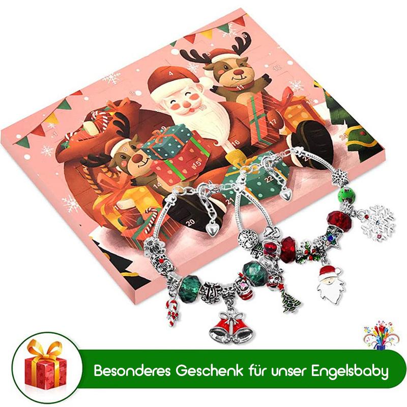 🎁24 Tage Countdown-Kalender DIY Weihnachts-Adventskalender Armbänder Set