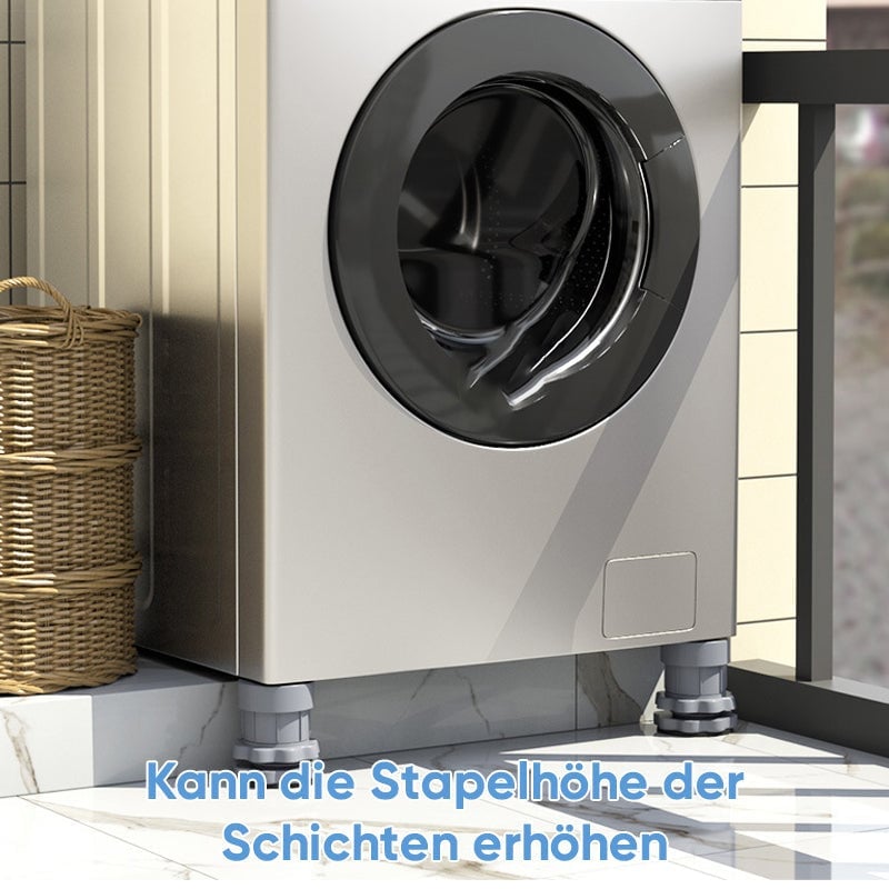 Erhöhtes Fußpolster für Waschmaschinen