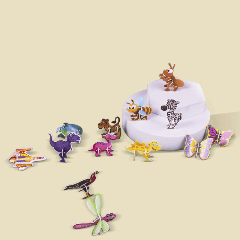 DIY 3D Kreatives Insekten-Papier-Puzzle