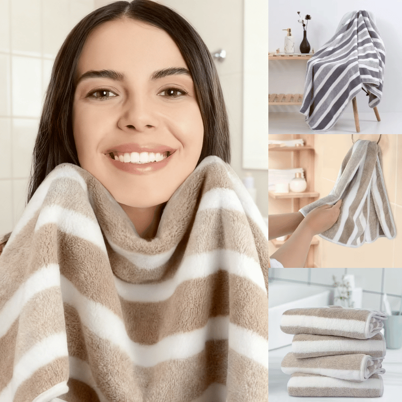 Luxus-Badetuch-Set aus Korallenfleece