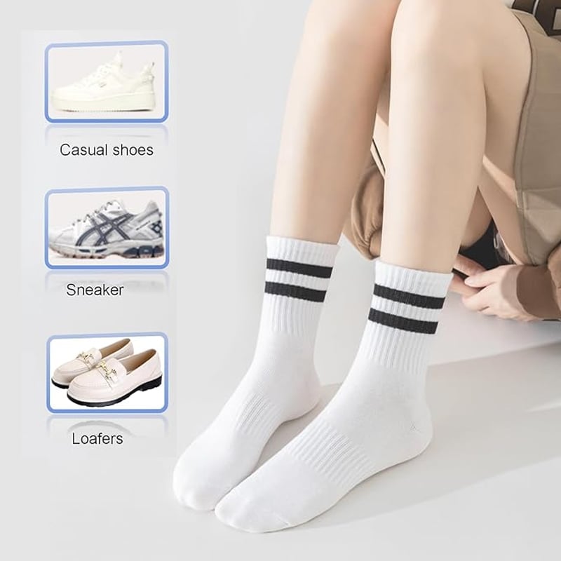 Gestreifte Retro-Socken