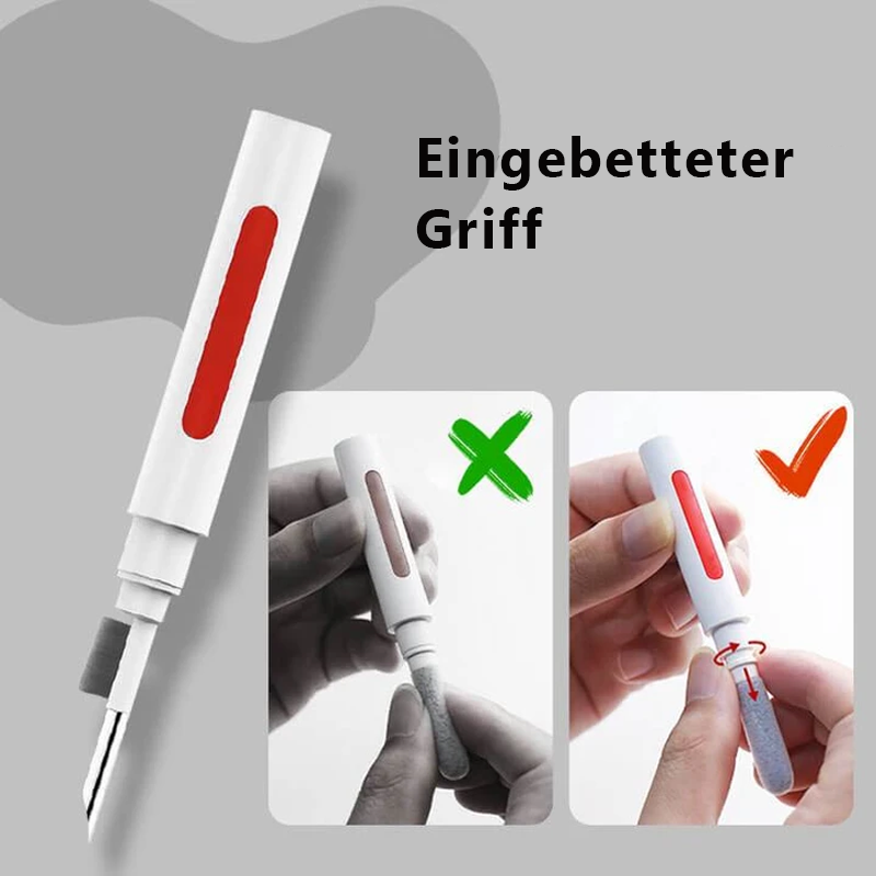 5 in 1 Reinigung Softbürste für Computertastatur & Kopfhörer