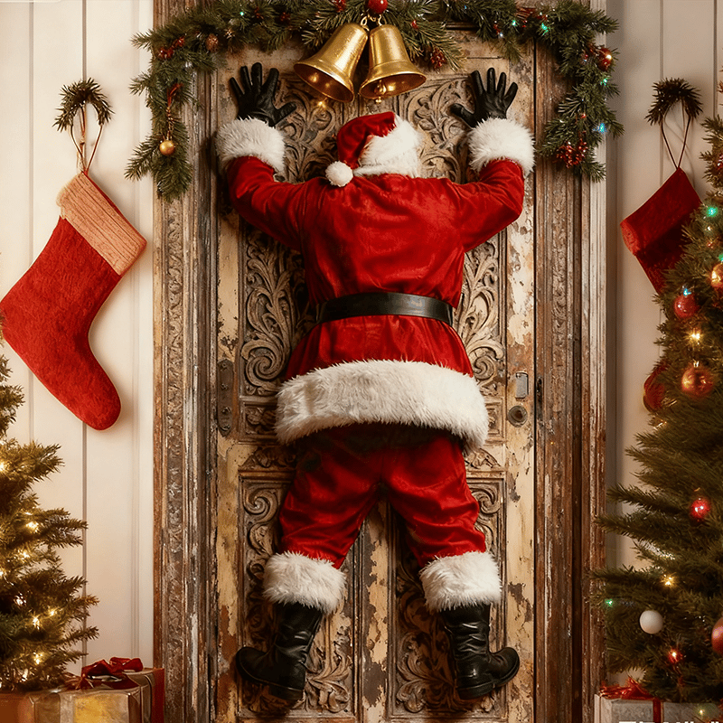 🎅Weihnachtsmann-Türdeko-Aufkleber