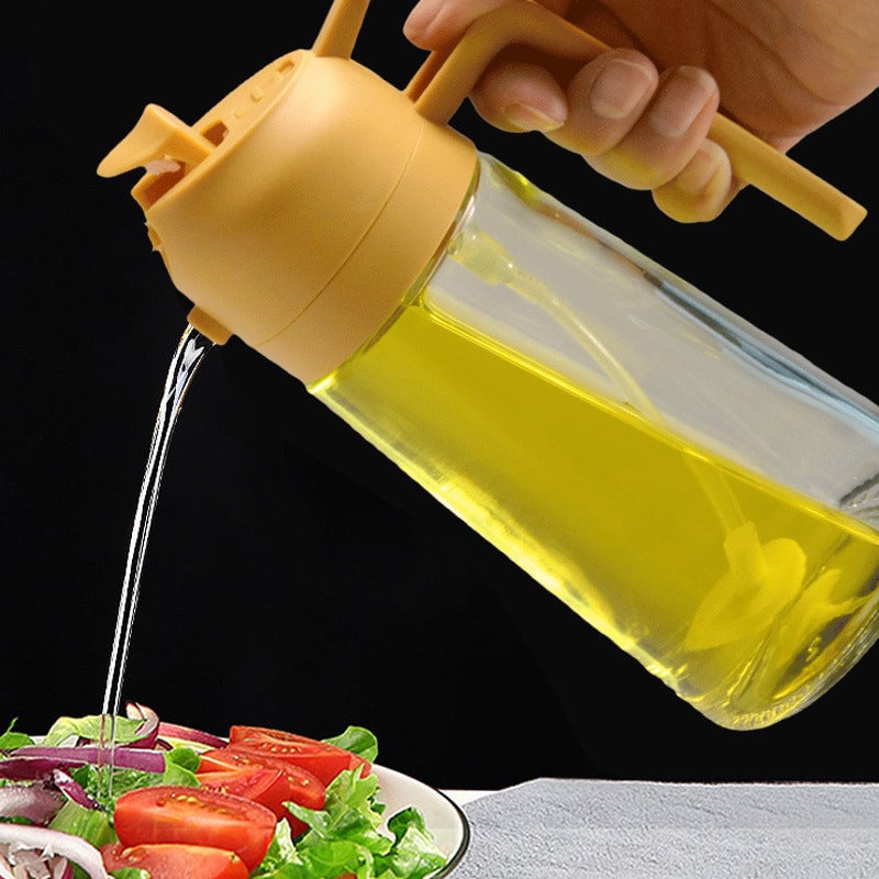 2-in-1-Ölsprüher und -spender aus Glas