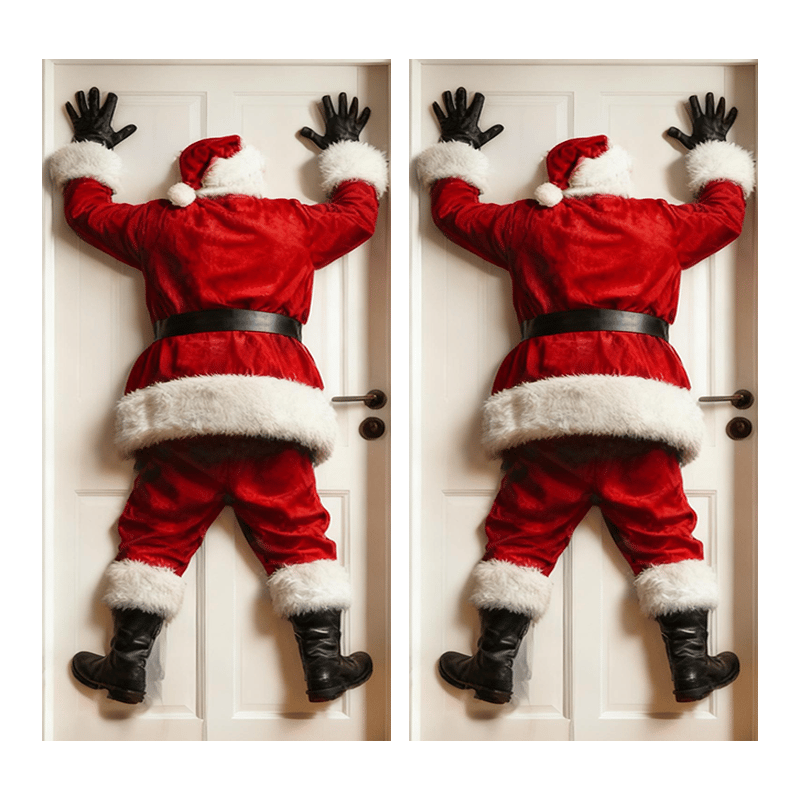 🎅Weihnachtsmann-Türdeko-Aufkleber
