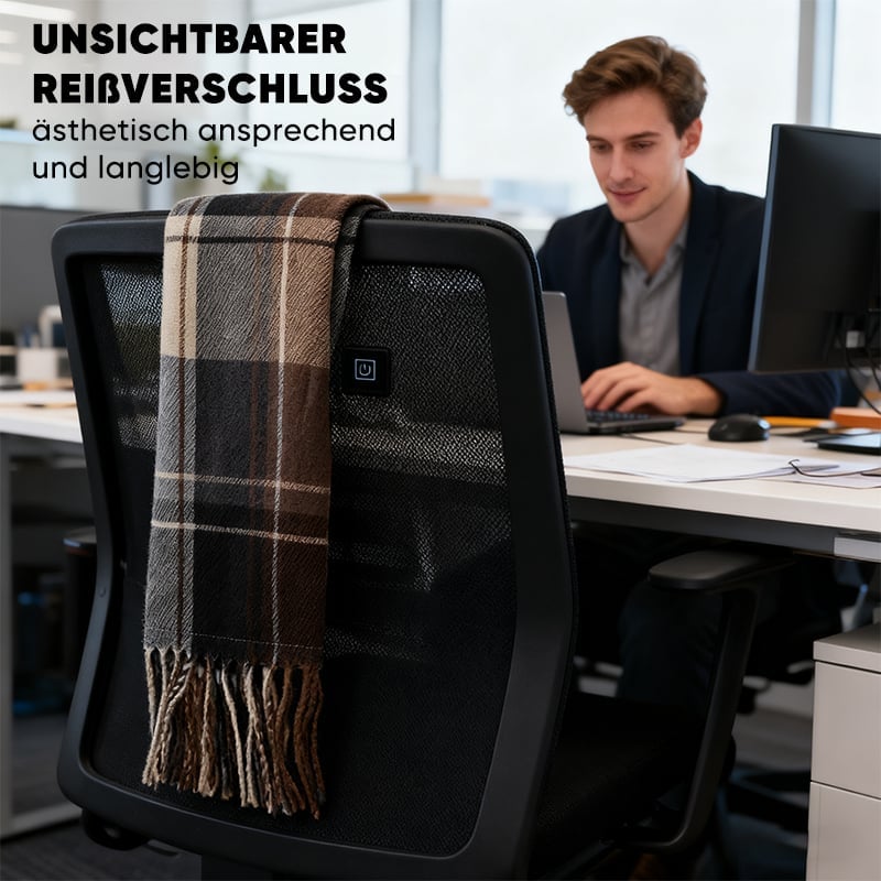 Beheizbarer Kuschelschal in Kaschmir-Optik