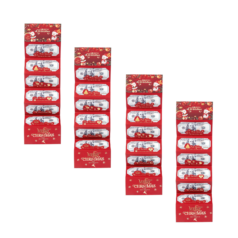 Faltbarer Weihnachtsumschlag mit 6 Fächern