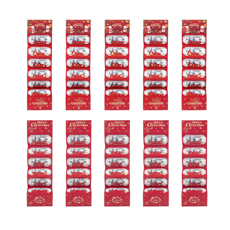 Faltbarer Weihnachtsumschlag mit 6 Fächern