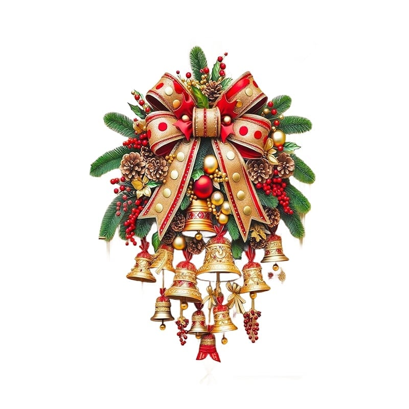 Weihnachtsglocken Türvorhang