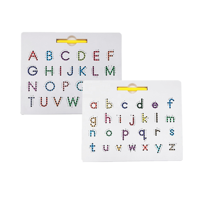 2-in-1 doppelseitige magnetische Alphabet-Edition