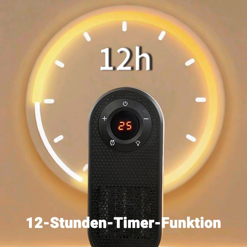 Premium Wandheizlüfter mit Timer & Fernbedienung