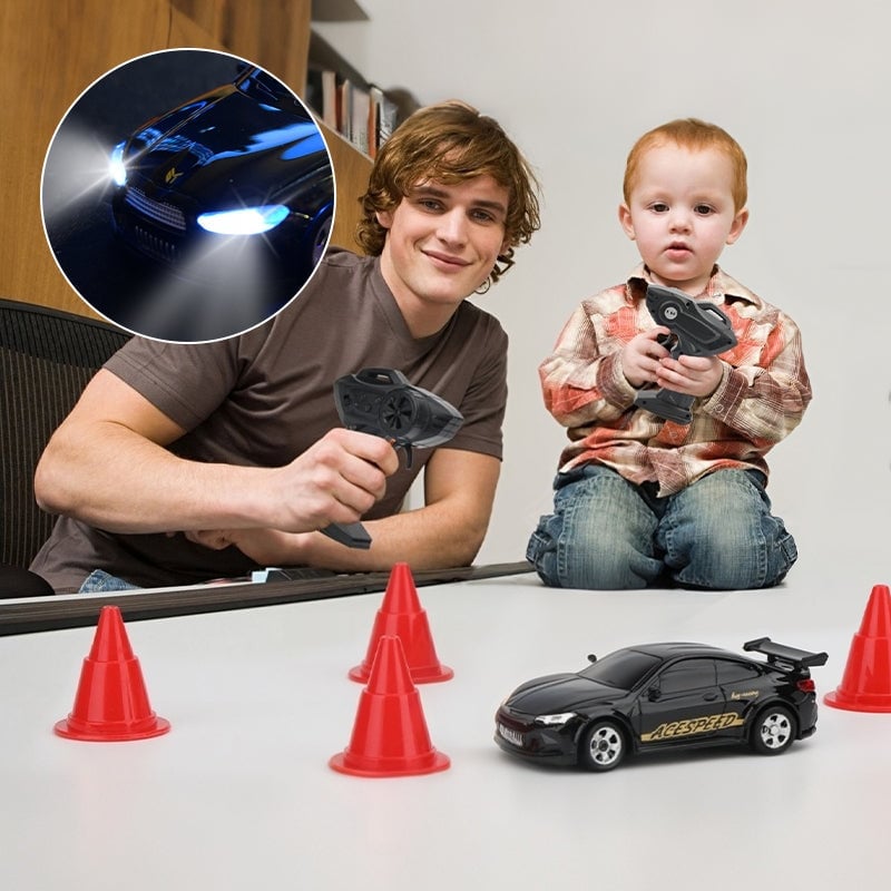 Mini-Drift-Rennwagen mit Fernsteuerung und Beleuchtung
