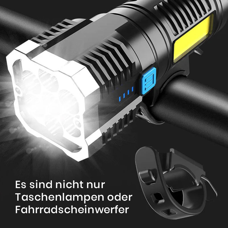 Multifunktionale LED-Taschenlampe mit hoher Helligkeit