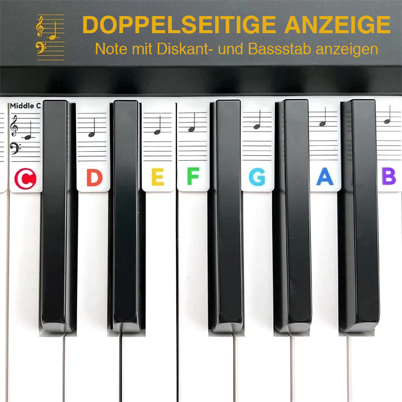 🎁Abnehmbare Klaviertastatur Notenetiketten