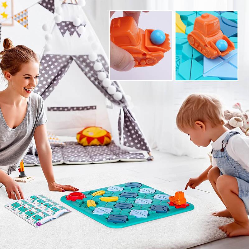 Logisches Straßenbauspiel für Kinder