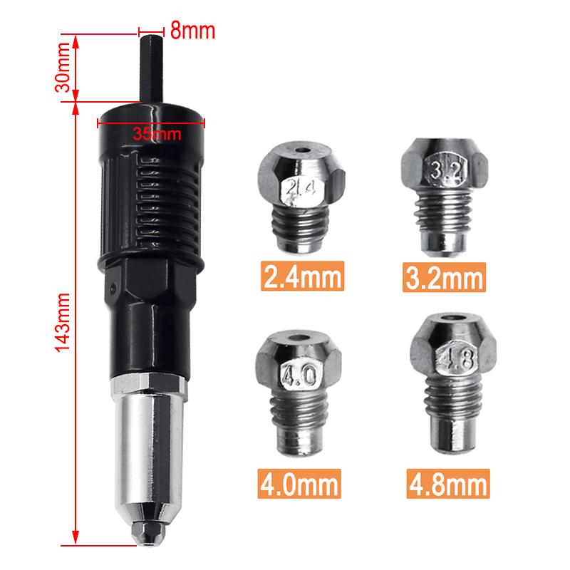 Professionelles Tacker-Adapter-Set mit 4 Stück