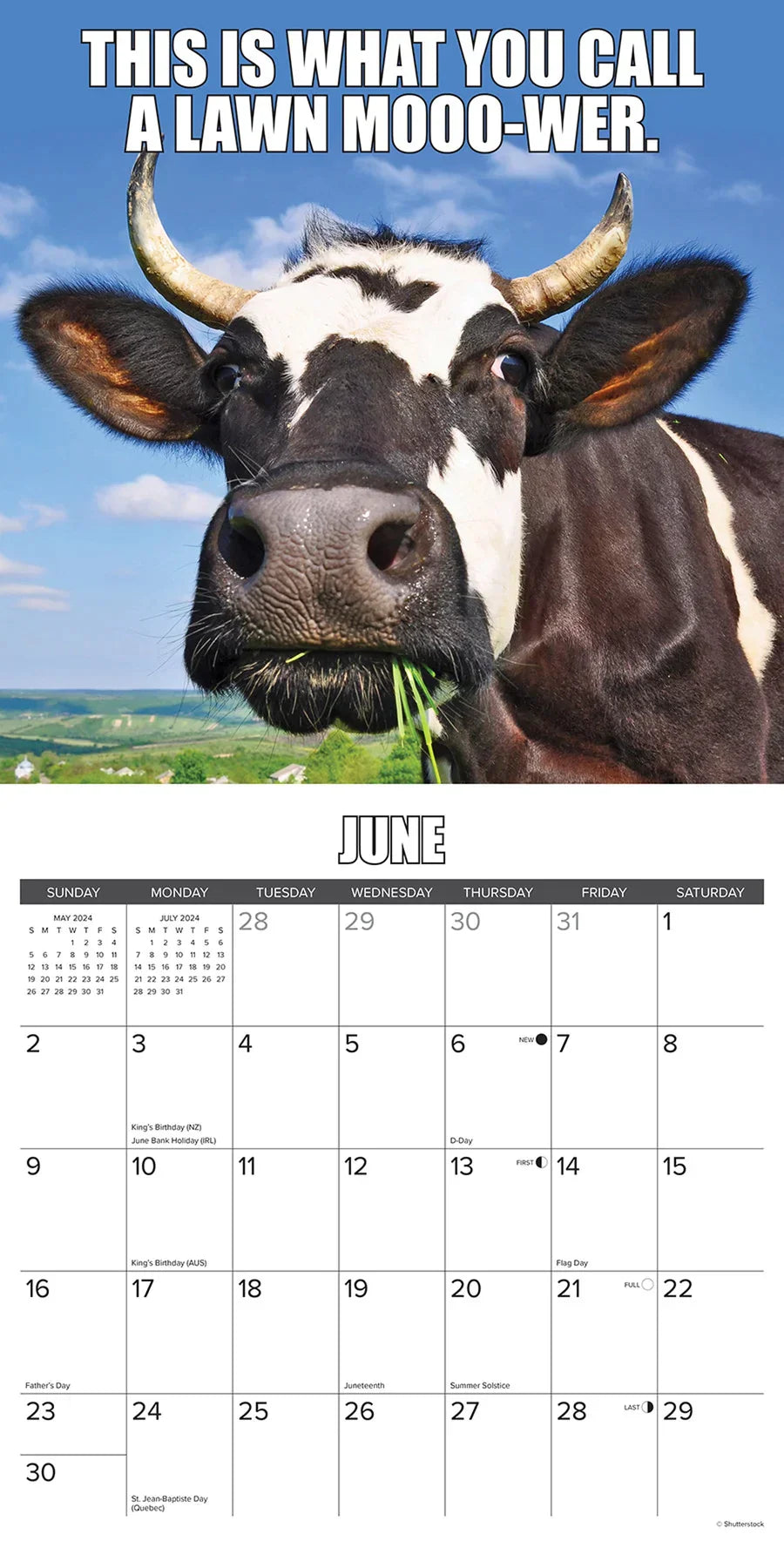 😂Kalender mit lustigen Tieren für 2024 |Inspirierter Bauernhof-Humor