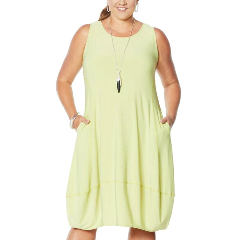 Mattem Jersey Ärmelloses Kleid