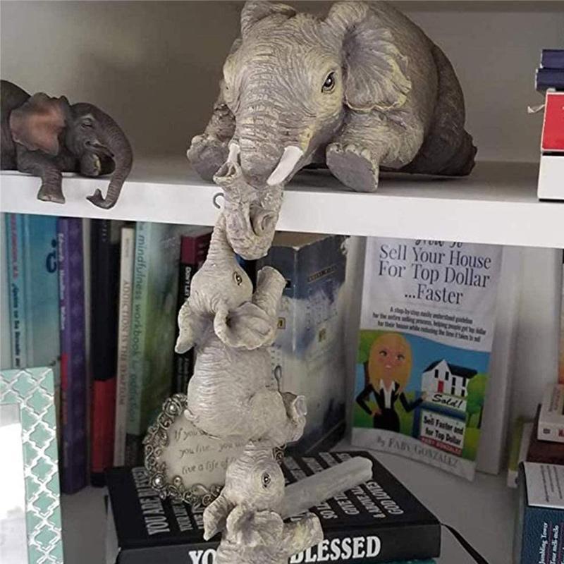 Elefant mütterliche Liebe Skulptur