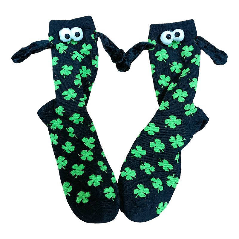 Paar Liebe Magnet hält Hände Socken