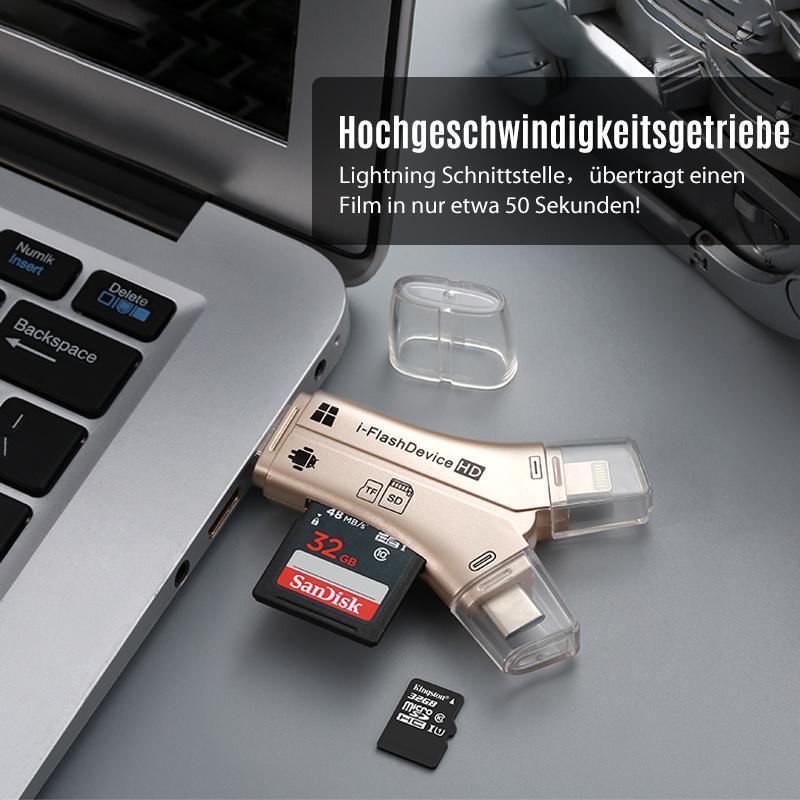 🎉4-in-1 iFlash Drive Kartenleser