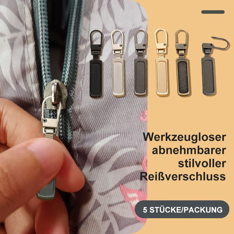 Werkzeugloser abnehmbarer stilvoller Reißverschluss (5 STÜCKE/PACKUNG)