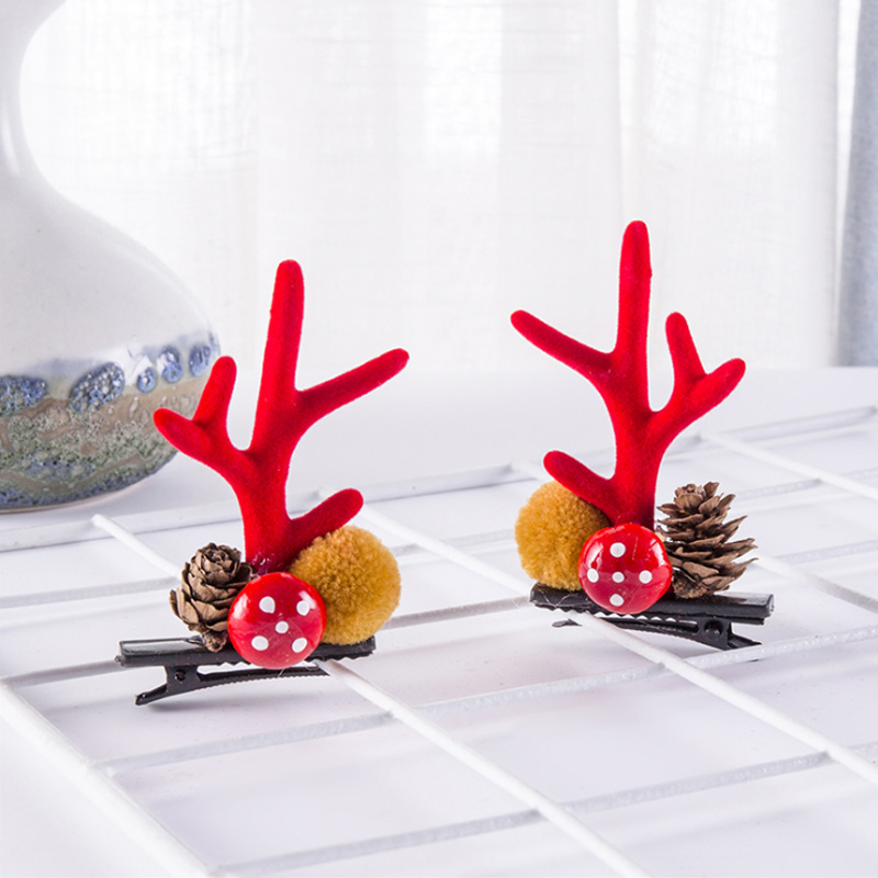 🎅Weihnachten Geweih Plüsch Haarnadeln