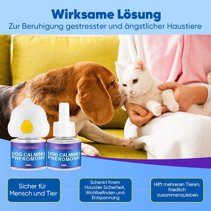 Pheromon-Diffusor-Set zur Beruhigung von Haustieren (Katze & Hund)