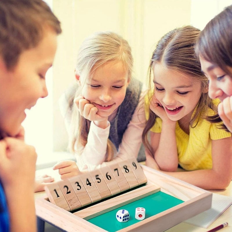 Shut The Box Game – Lustiges Tisch-Mathe-Spiel für Erwachsene und Kinder