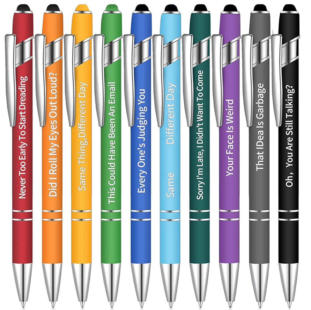 10 Stück lustiges Stift-Set(Schwarze Tinte)