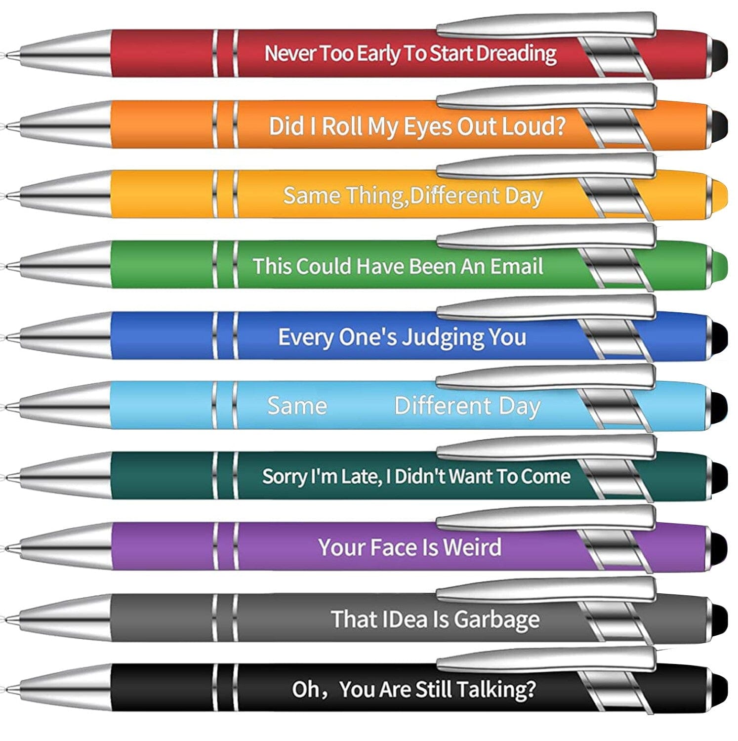 10 Stück lustiges Stift-Set(Schwarze Tinte)
