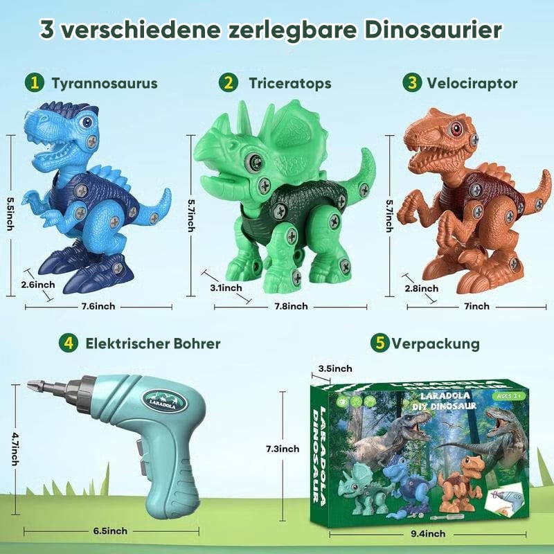Dinosaurier-Bauspielzeug für Kinder