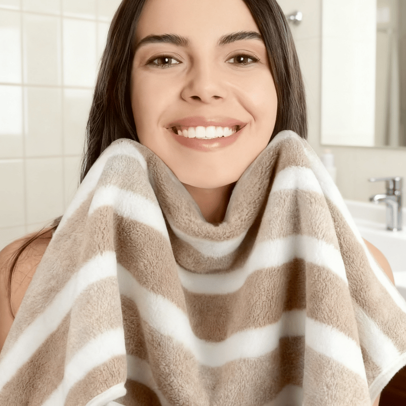 Luxus-Badetuch-Set aus Korallenfleece