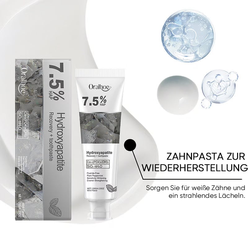 Hydroxylapatit-Zahnpasta zur Reparatur und Aufhellung der Zähne