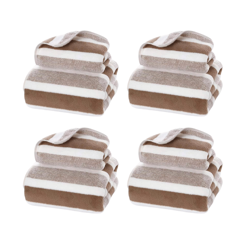 Luxus-Badetuch-Set aus Korallenfleece