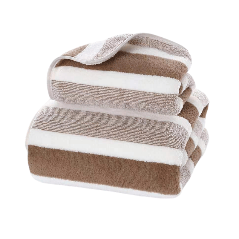 Luxus-Badetuch-Set aus Korallenfleece