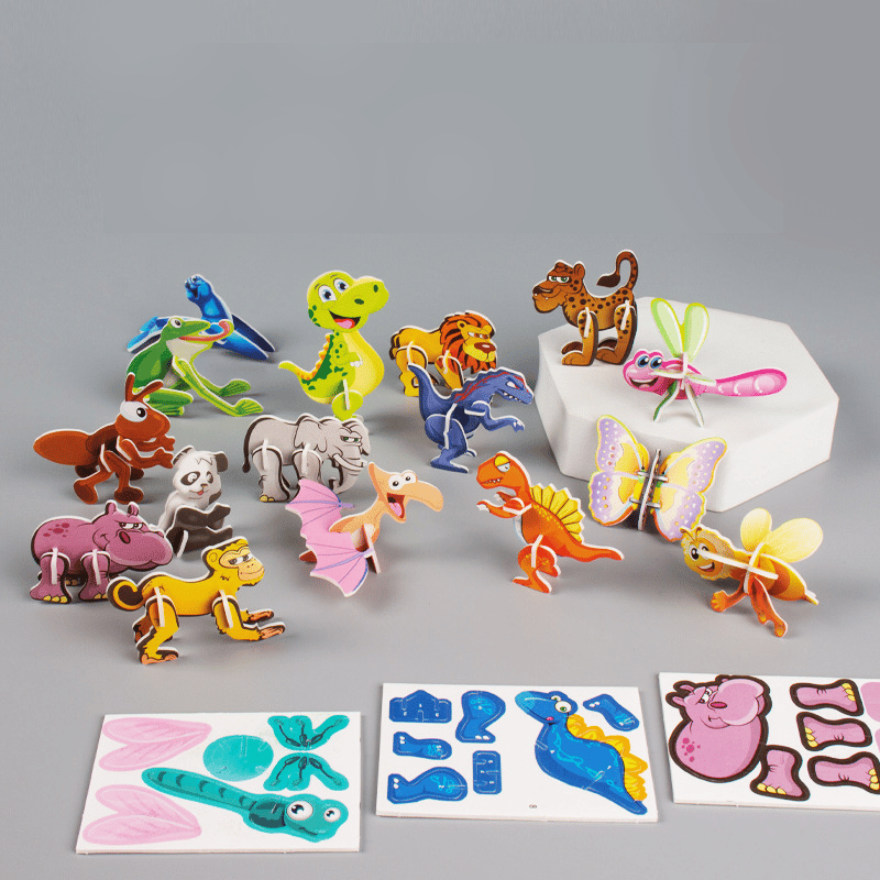 DIY 3D Kreatives Insekten-Papier-Puzzle