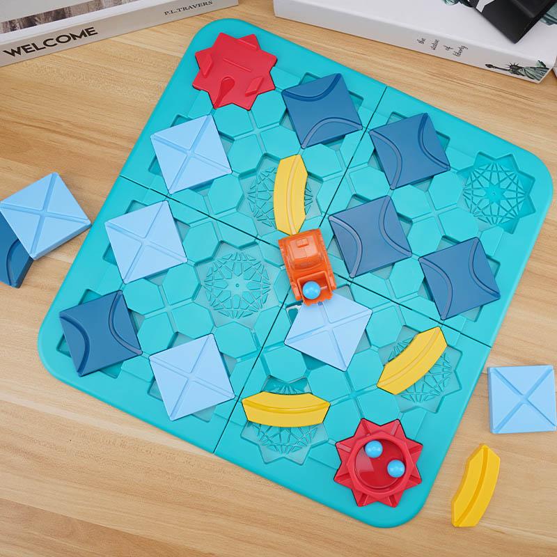 Logisches Straßenbauspiel für Kinder